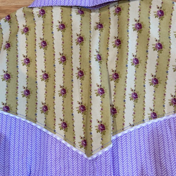 RUSTY SPUR RANCH DIGGS CUSTOM MADE GIRLS WESTERN COWGIRL PEARL SNAP SHIRT LARGE - Picture 5 of 7